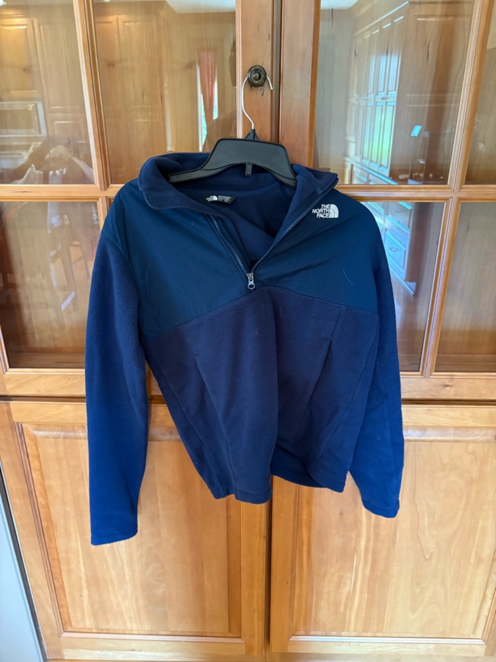 The North Face Two-Tone Navy Blue Half-Zip Fleece